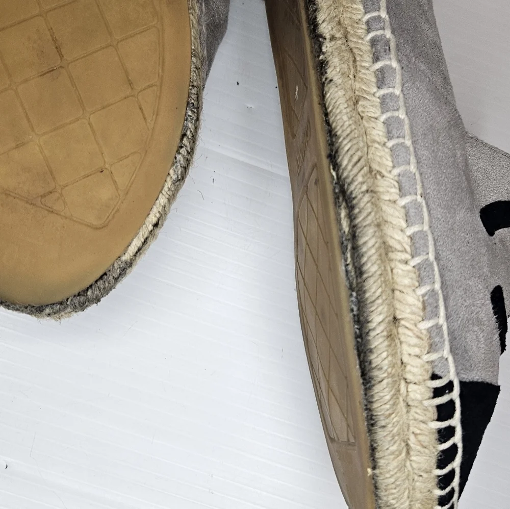 CHANEL Black and Gray Espadrilles Size  40